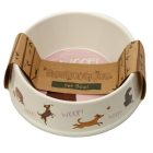 Bambusz Kompozit Kutyatál-Pajkos kutyák Woof!