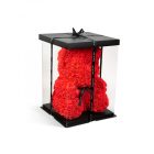 Rózsamaci 25 cm piros +ajándék doboz