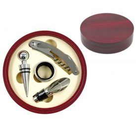 Boros szett 4db-os kerek fadobozban (4)