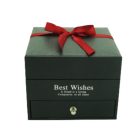 Dekor rózsa ékszertartó díszdobozban (9 darab piros rózsa)