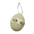 Húsvéti horgolt tojás dekoráció (bézs)
