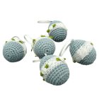 Húsvéti horgolt tojás dekoráció (kék)