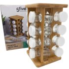 17 darabos Bambusz fűszertartó állvány