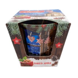 Gyertya üveg pohárban Charming Christmas