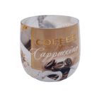 Illatgyertya üveg pohárban Coffee spices Cappuccino