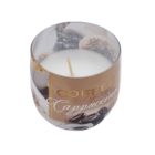 Illatgyertya üveg pohárban Coffee spices Cappuccino