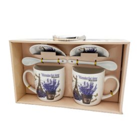 Levendula bögre szett 2 db-os