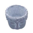 Buddha fej kaspó cement 