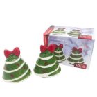 Karácsonyi só/borsszóró fenyőfa 2 részes