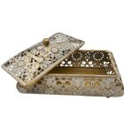 Ékszertartó doboz fém 20x11x11