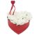Szív alakú rózsadoboz (piros)(1)