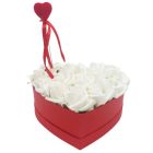 Szív alakú rózsadoboz (piros)(2)