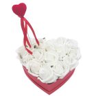 Szív alakú rózsadoboz (piros)(2)