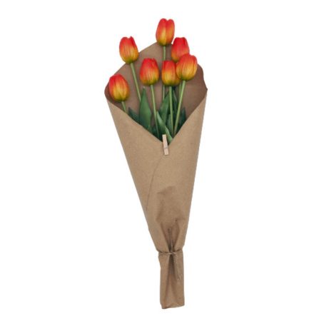 Élethű tulipán - naracssárga (7db)
