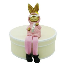 Lógó lábú húsvéti nyuszi(rózsaszín)