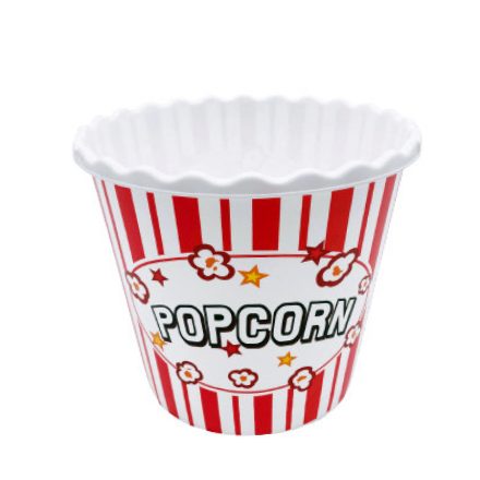 Popcorn tartó vödör műanyag 2,2 L piros