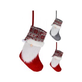 Karácsonyi piros zokni 20 x 30 cm