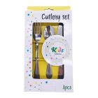 Evőeszköz készlet 3 db-os gyerekeknek (béka)