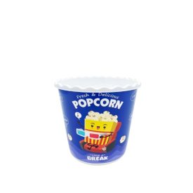 Popcorn tartó vödör műanyag 2,2 L kék