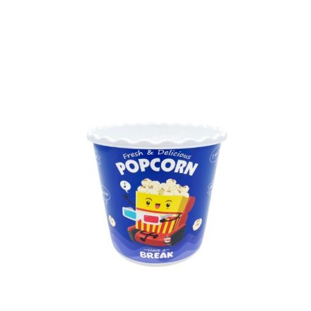 Popcorn tartó vödör műanyag 2,2 L kék