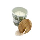 Gyertyatartó kerámia tartóban illatos Citron Garden