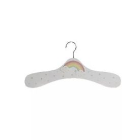 Vállfa MDF/FÉM 35x1x19 cm csillagos fehér